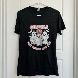 Ghouls Just Wanna Have Fun Funny Halloween Costume Women T-Shirt Size Small